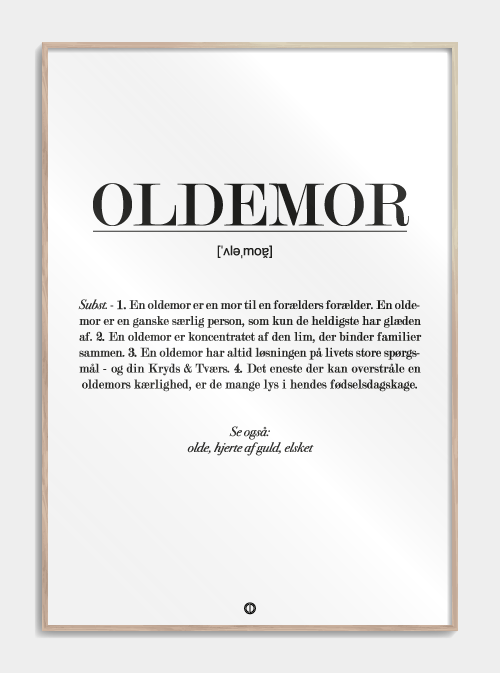 Grandmother Definition Poster, S (29,7x42, A3)