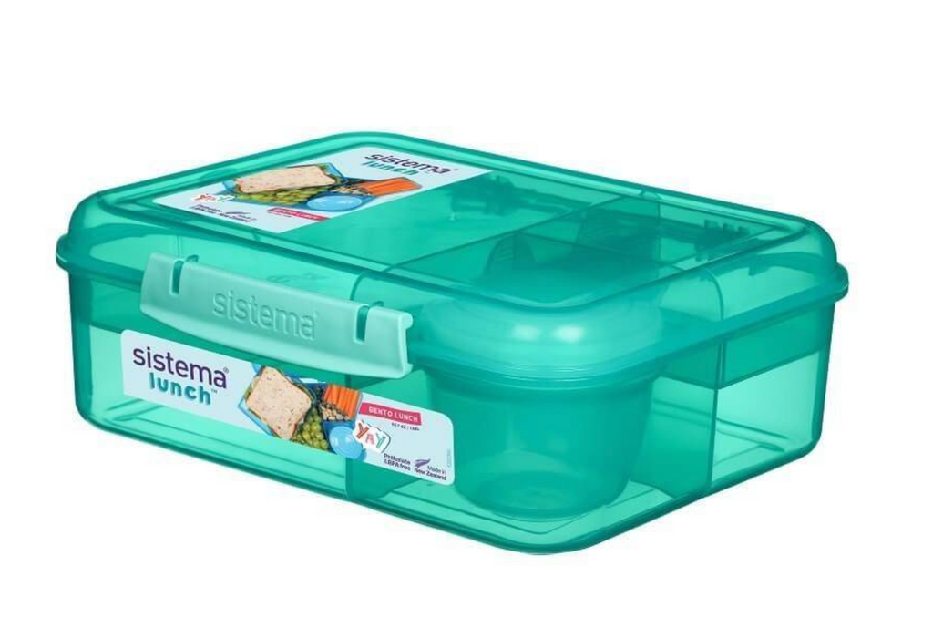 Verdeelde lunchbox incl. Cup - Green