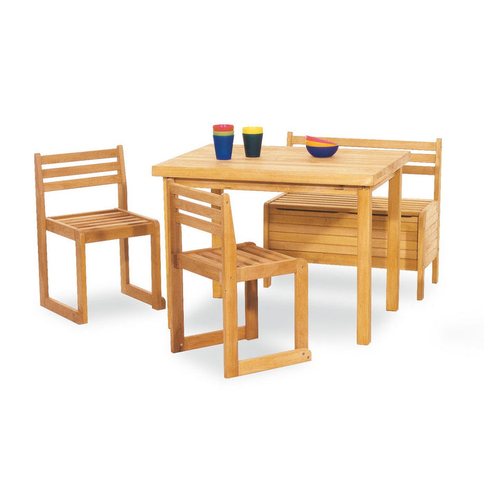 Kindertafel, bank en stoelset, Peter - Organic Beech