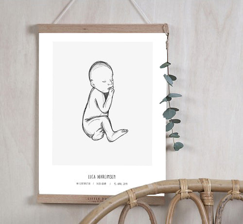 Deal: Personal Birth Poster - @jackienavarro, paars