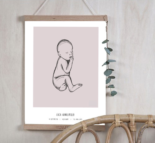 Deal: Personal Birth Poster - @jackienavarro, paars