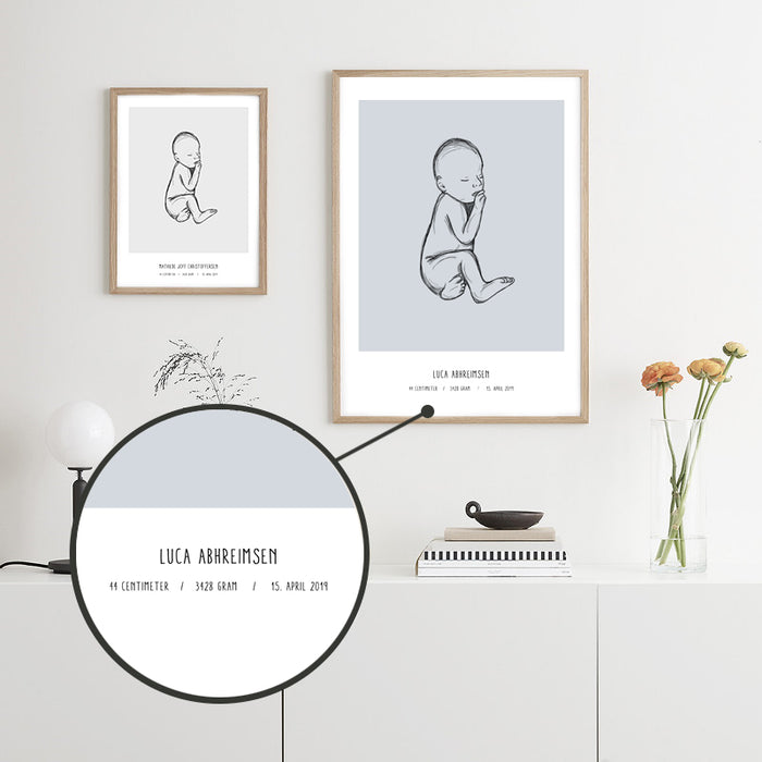 Deal: Personal Birth Poster - @jackienavarro, paars