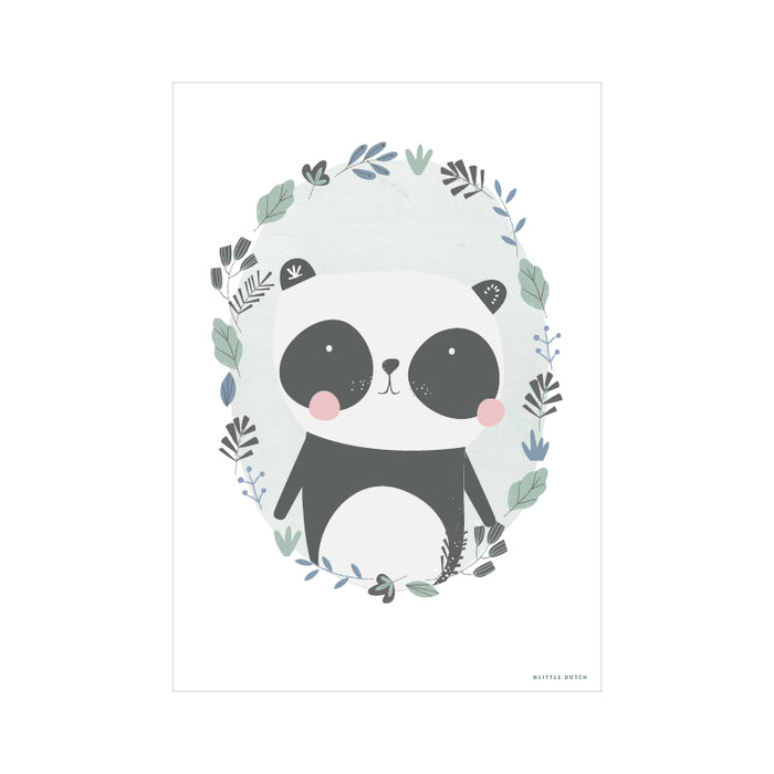 Poster, Panda Mint/White (A3)