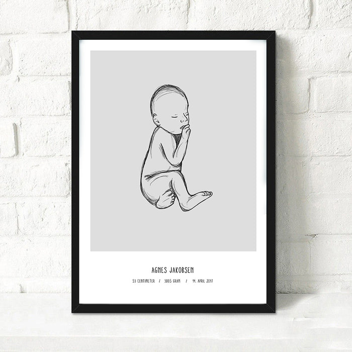 Deal: Personal Birth Poster - @jackienavarro, paars