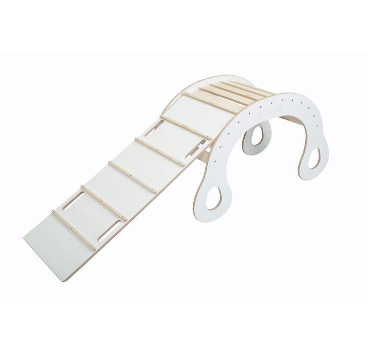 Rocker met ladder - wit (105x61x50cm + 124x46cm)