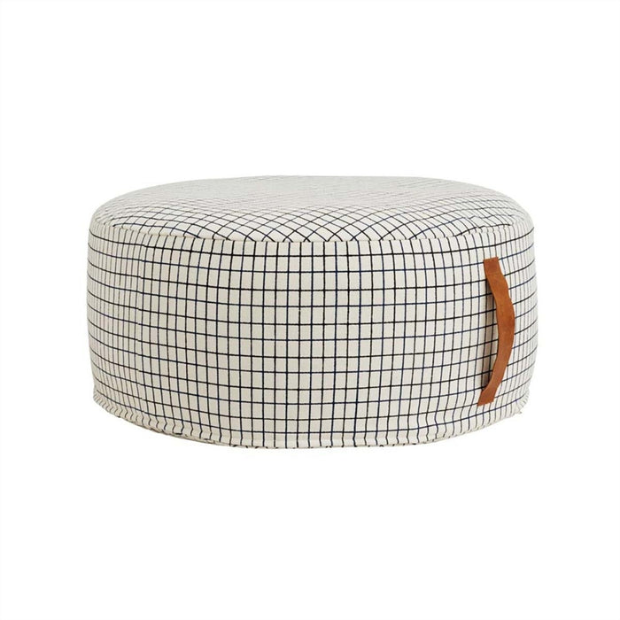 Round Pouf - uit wit