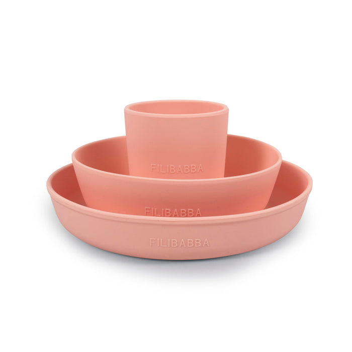 Silicone Dining Set - Peach