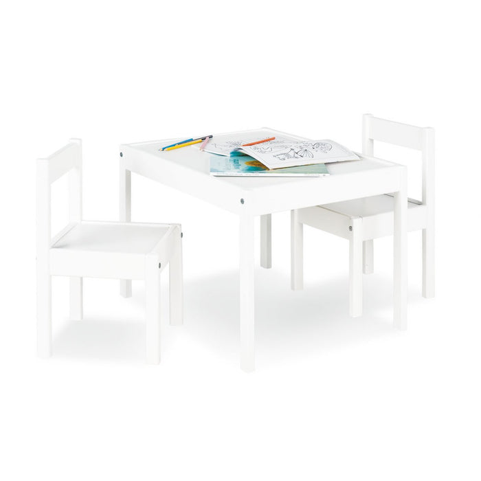 Kindertafel en stoelset, Sina - Wit