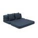 Foldesofa XL, Dark blue w. black