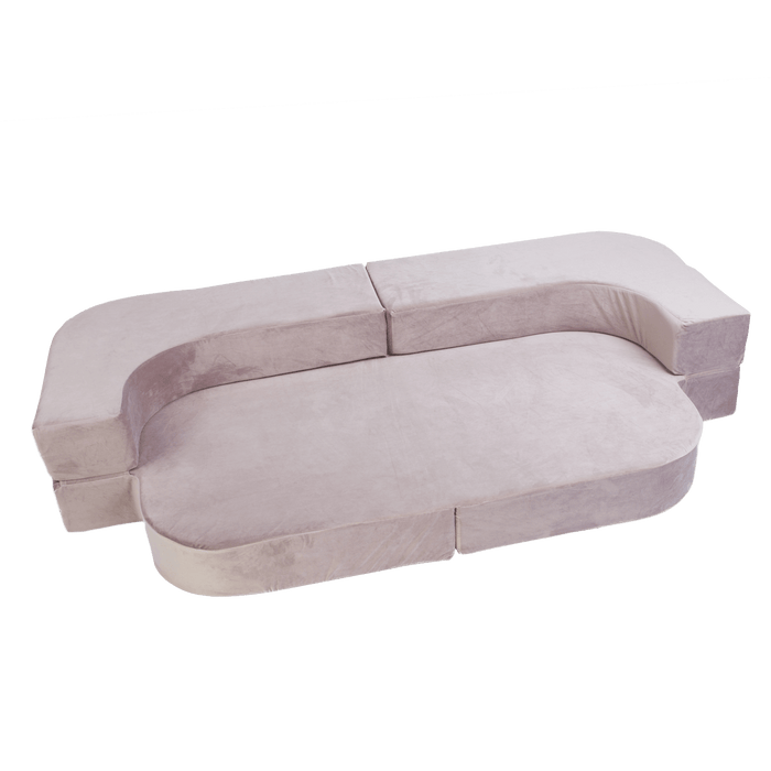 Sofa bed - paars, fluweel (170x125cm)