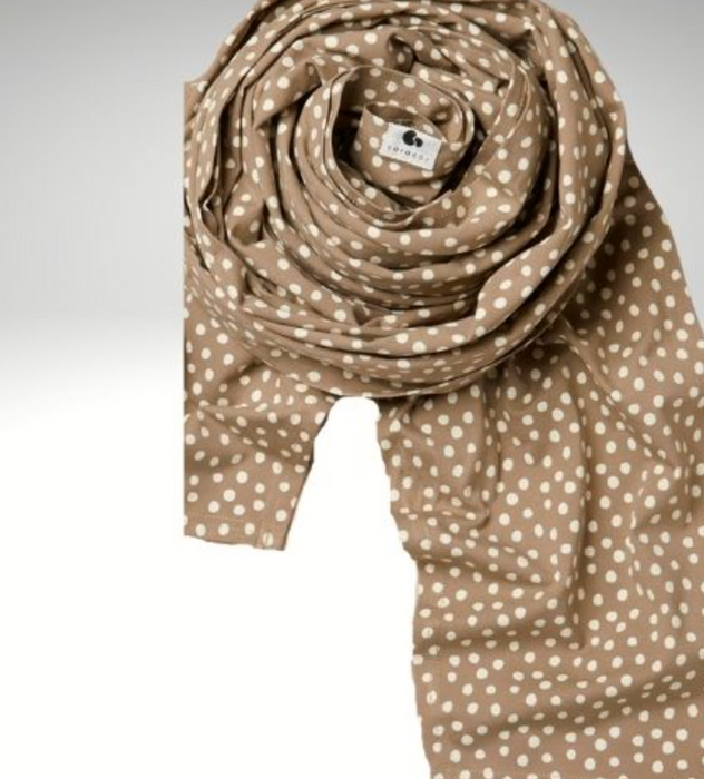 Stretch wrap - grote punt/taupe