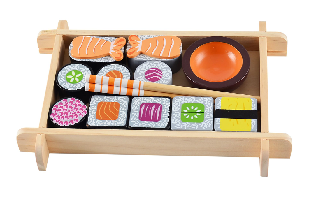 Houten sushi set