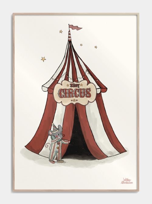 Tiny Circus Children's Poster, S (29,7x42, A3)