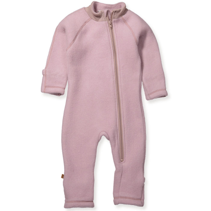 Wollen babysuit, maat 68-74 - poeder