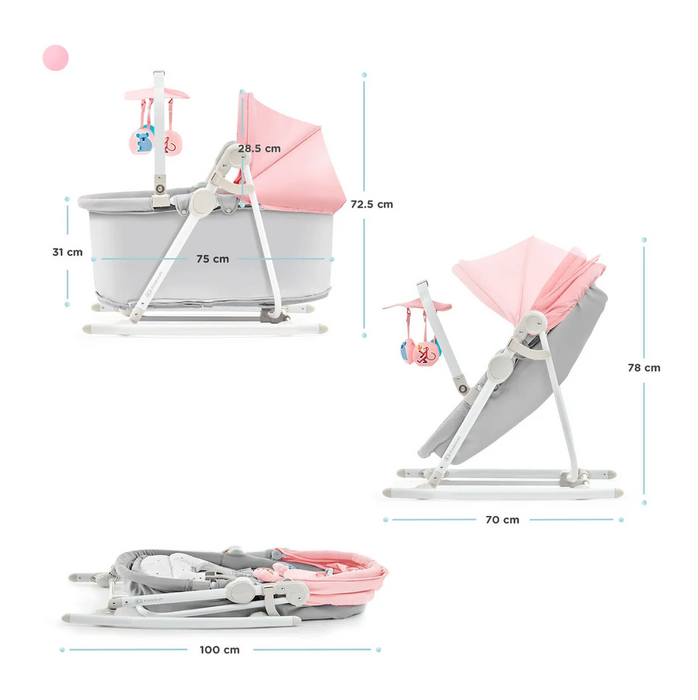 Unimo Up 5-in-1 ligstoel-roze